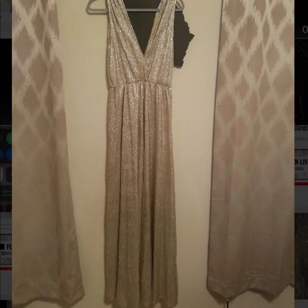 Lulus gold dress
